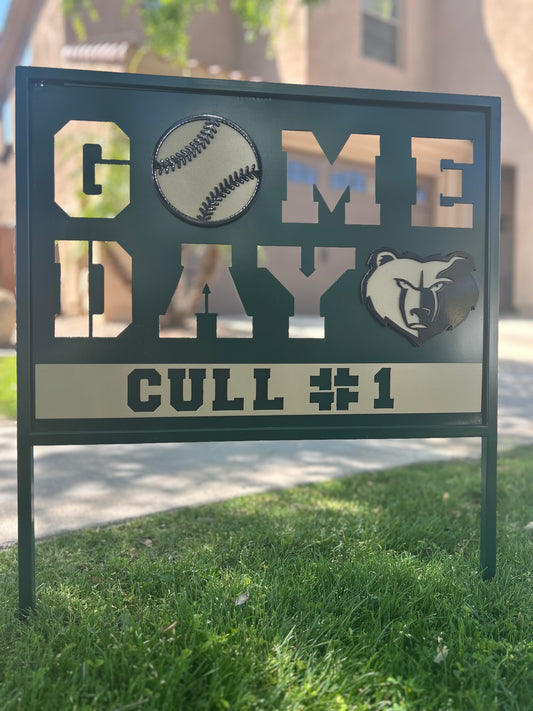 Game Day Yard Sign